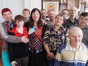 Сотрудничество с центром активного долголетия "Забота" БУ СО ВО "КЦСОН" Кирилловского района  "Пусть живет милосердие в сердце..."